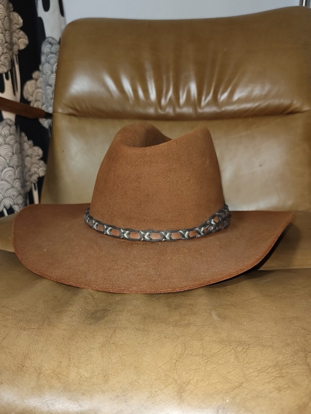 RESISTOL STAGECOACH Vintage Cowboy Hat- Brown Felt